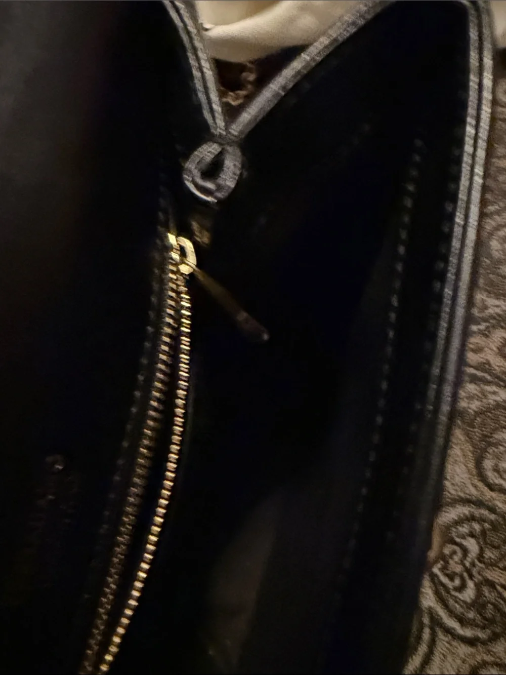 Salvatore Ferragamo Black Quilted Leather Shoulder Bag with Gold Chain Strap